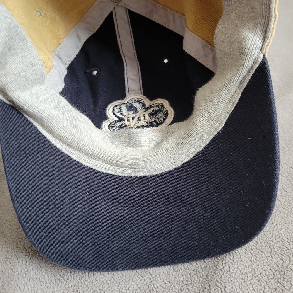 NOTRE DAME Hat Cap Small Medium Stretch Fit Gold Navy Embroidered Irish Logo 47 - Picture 5 of 8